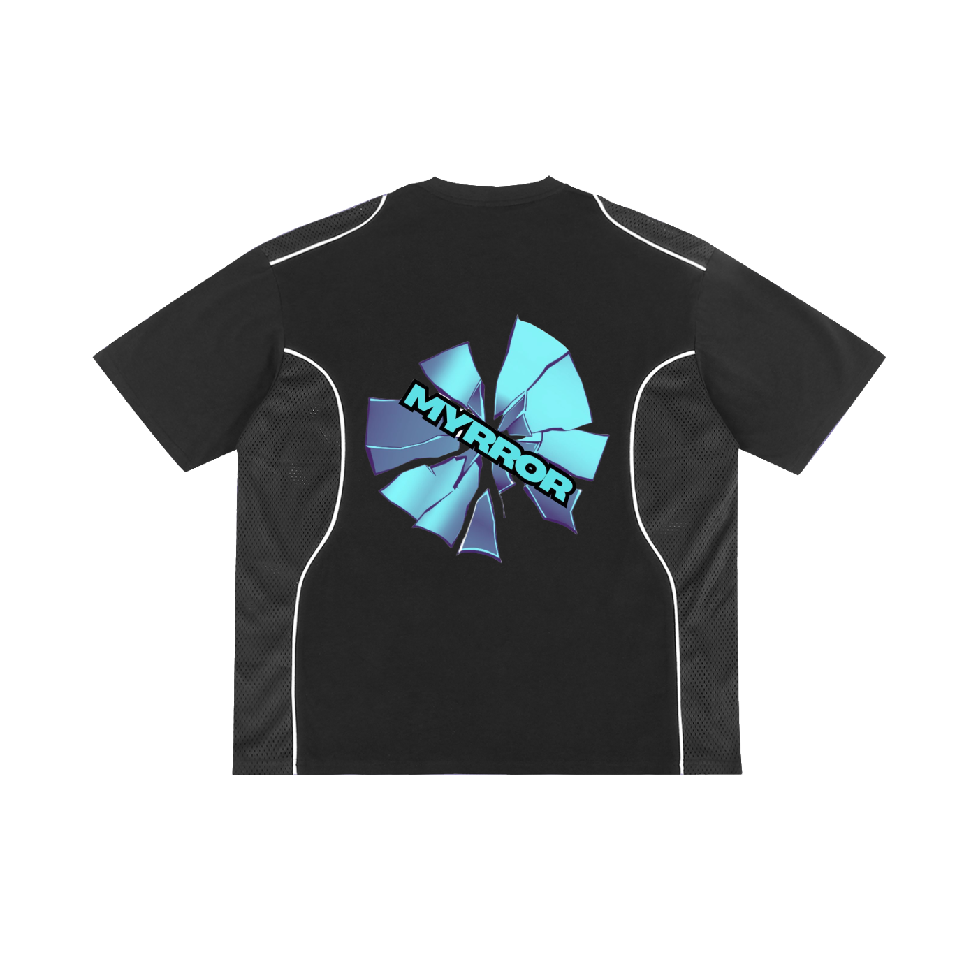 Blue Broken Myrror Jersey